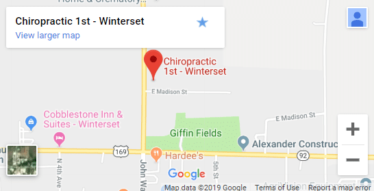 Map of Winterset IA Chiropractors